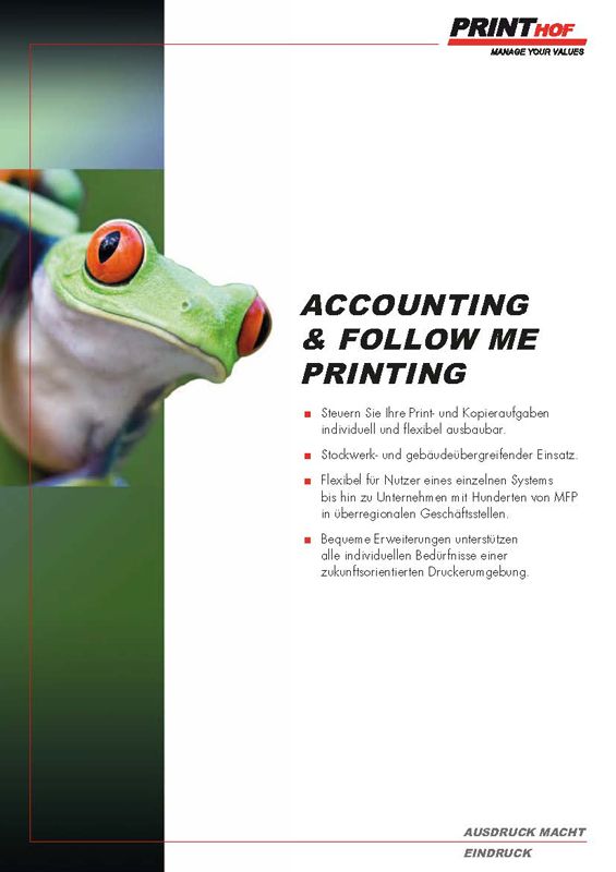 Printhof Accounting & Follow Me Printing