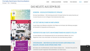Cornelia Aschmann Kommunikation Blogartikel